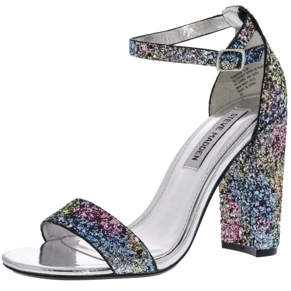 Steve Madden Carrson Glitter Multi Ankle-High Pump